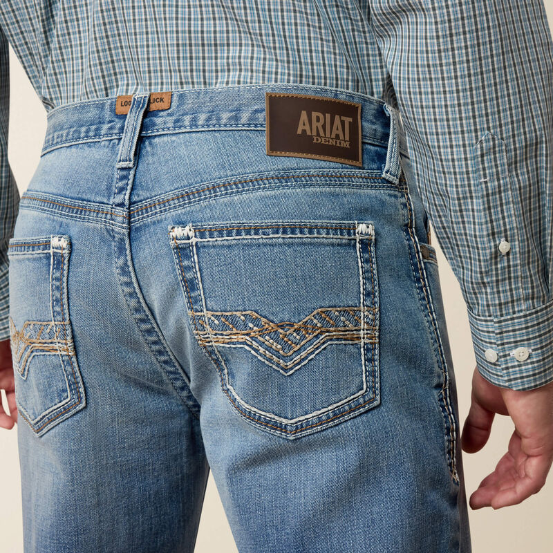 M2 Traditional Relaxed Marlon Boot Cut Jeans Back