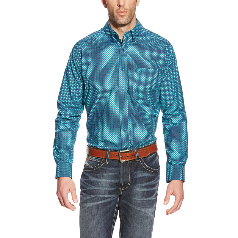 Woodrow LS Fitted Print Fitted Shirt | Ariat