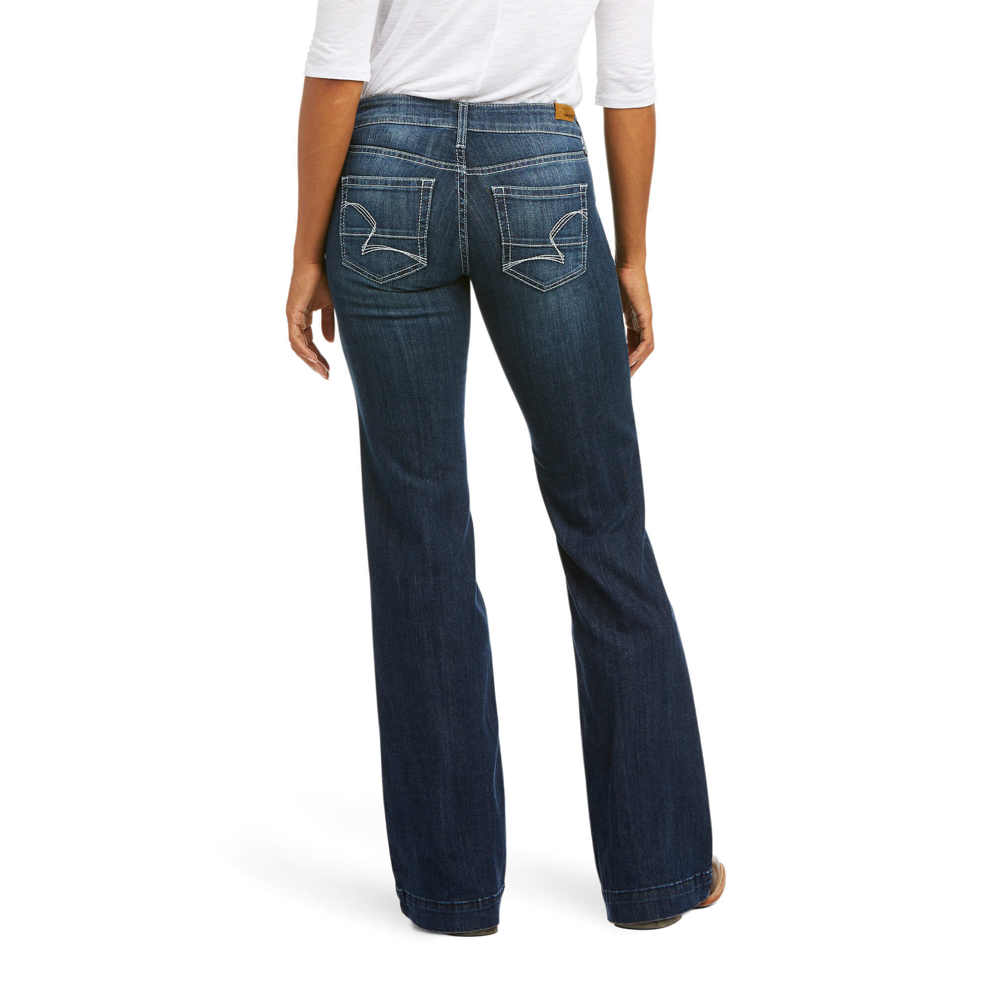 Trouser Mid Rise Melanie Wide Leg Jean 
