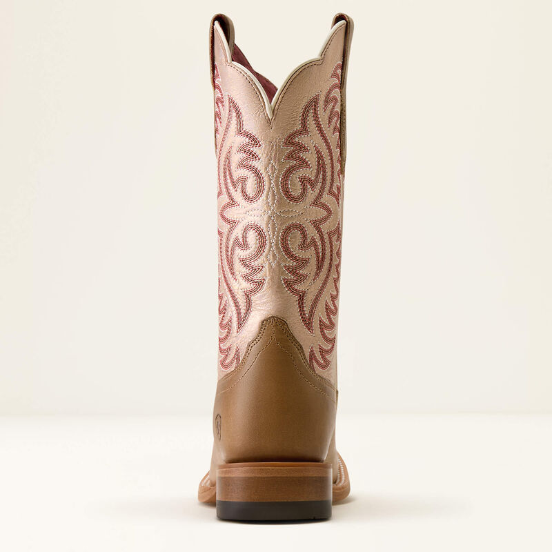 Frontier Drift Wide Square Toe Western Boot Heel