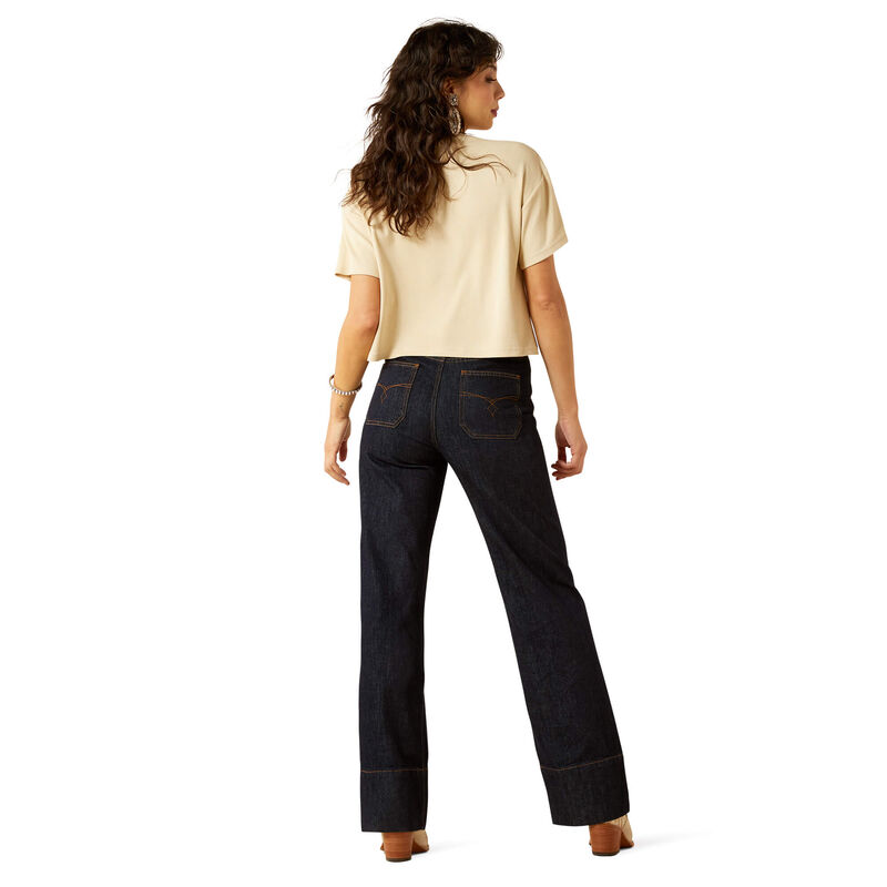Ultra High Rise Tomboy Western Utility Wide Leg Jean Back