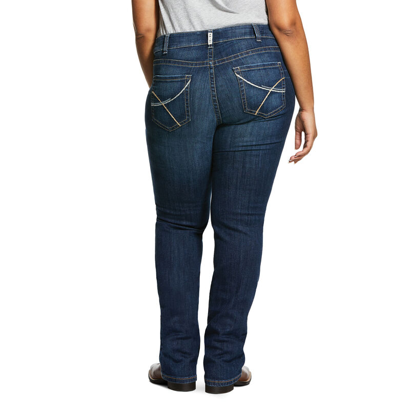 R.E.A.L. Mid Rise Stretch Rookie Stackable Straight Leg Jean