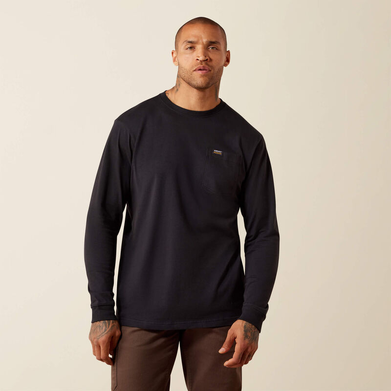Rebar Cotton Strong Eagle Skull Long Sleeve T-Shirt Back