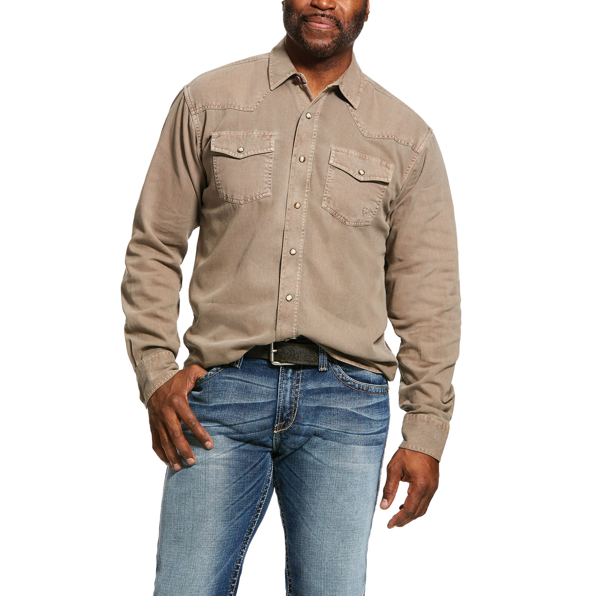 ARIAT Mens Classic Fit Long Sleeve Shirt