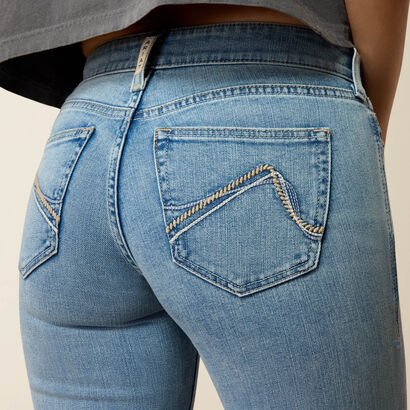 Mid Rise Saige Slim Trouser Jeans Back