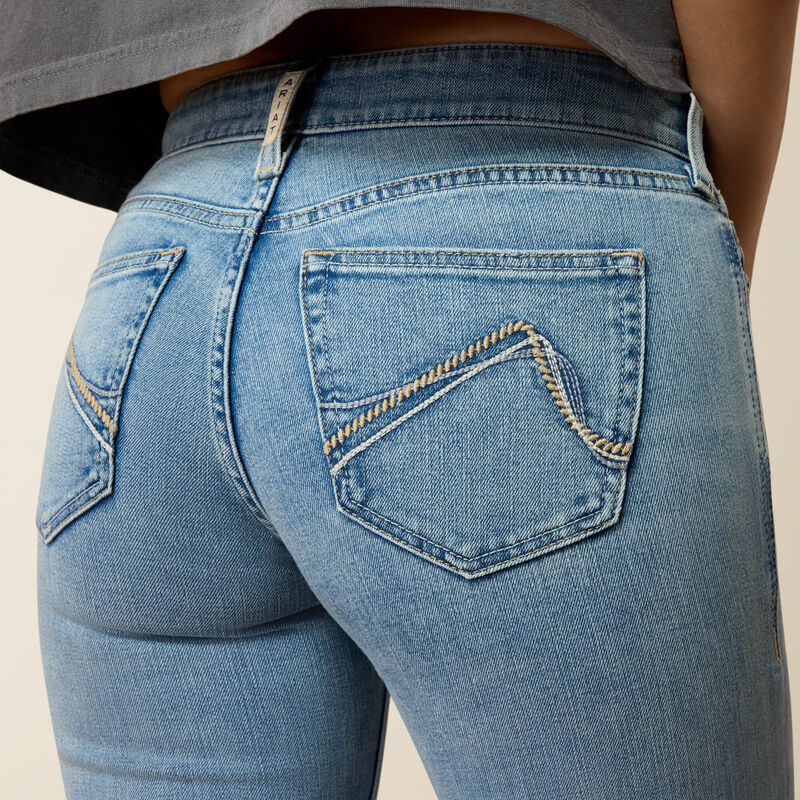 Mid Rise Saige Slim Trouser Jeans Back