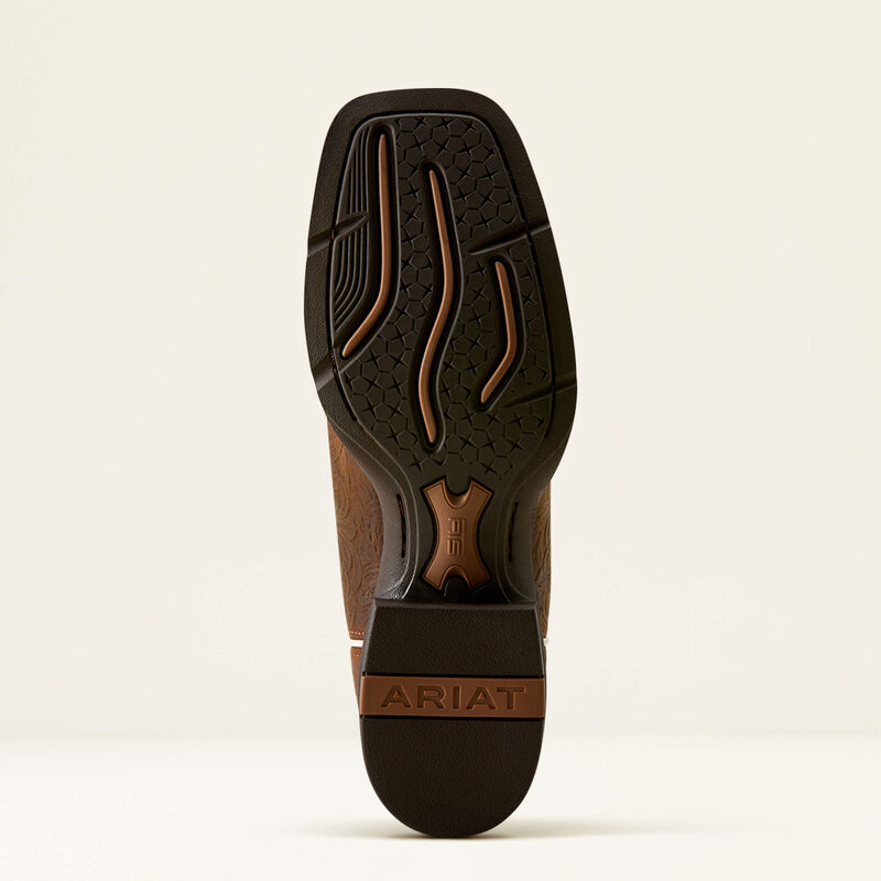Round Up Cantina Wide Square Toe Western Boot Sole