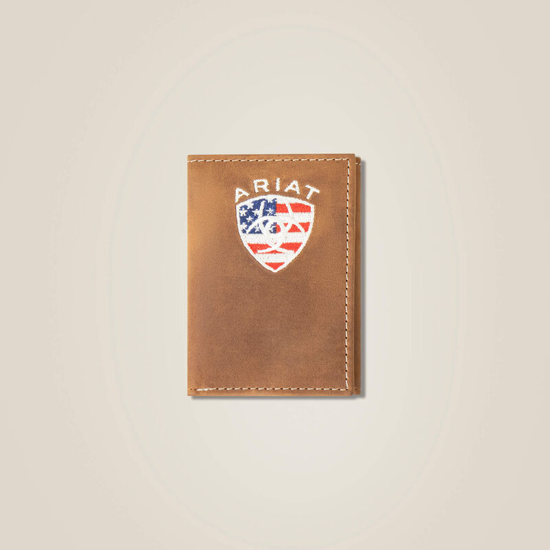 Flag Shield Trifold Wallet