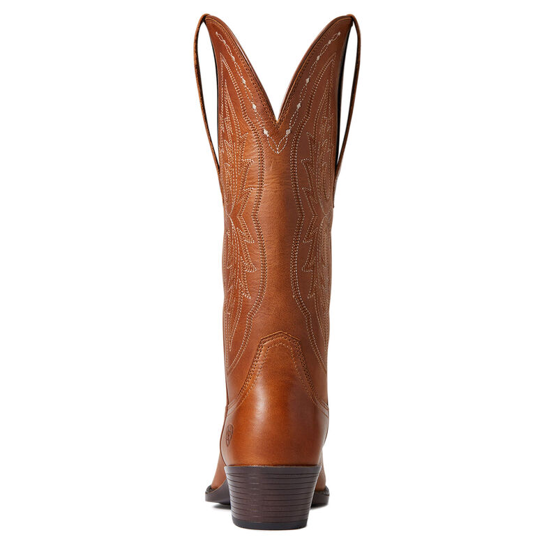 heritage elastic wide calf western boot