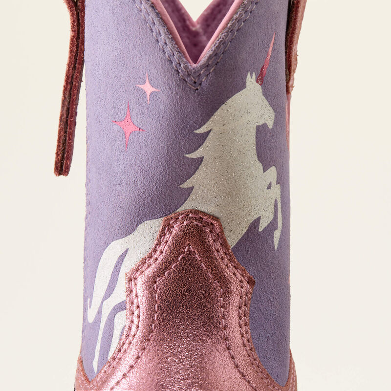Unicorn Magic Wide Square Toe Western Boot 01