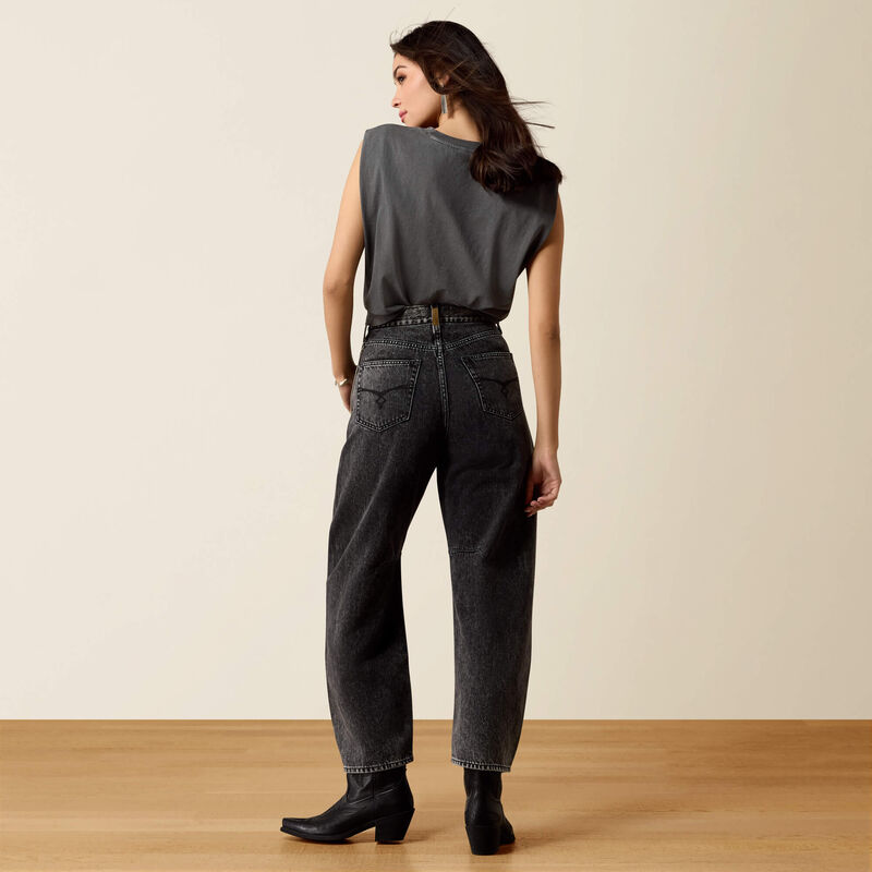 Midnight Lux Barrel Jeans 02