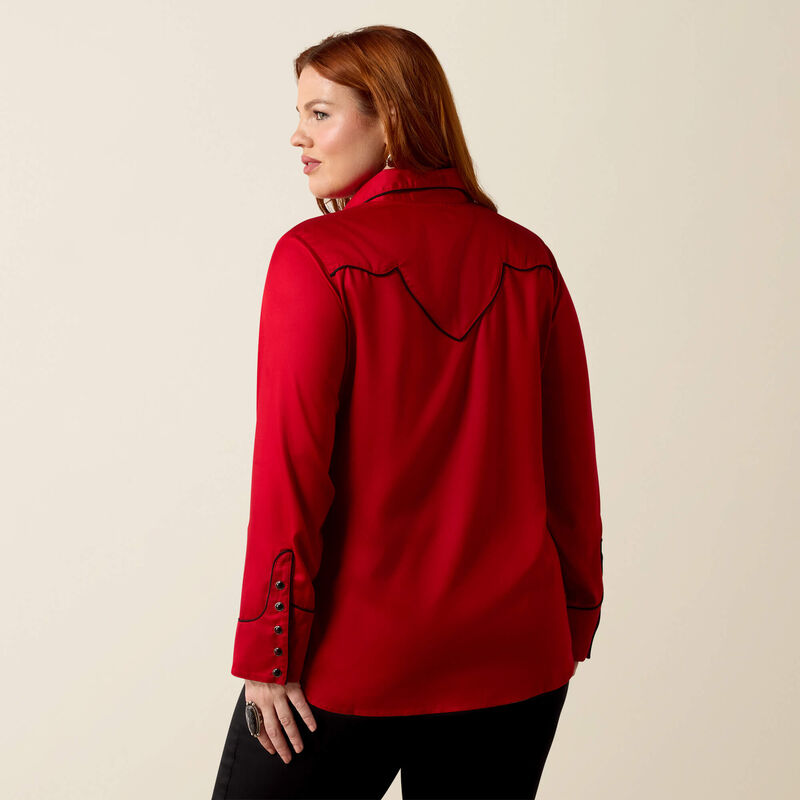 Audrey Western Snap Shirt Back Plus