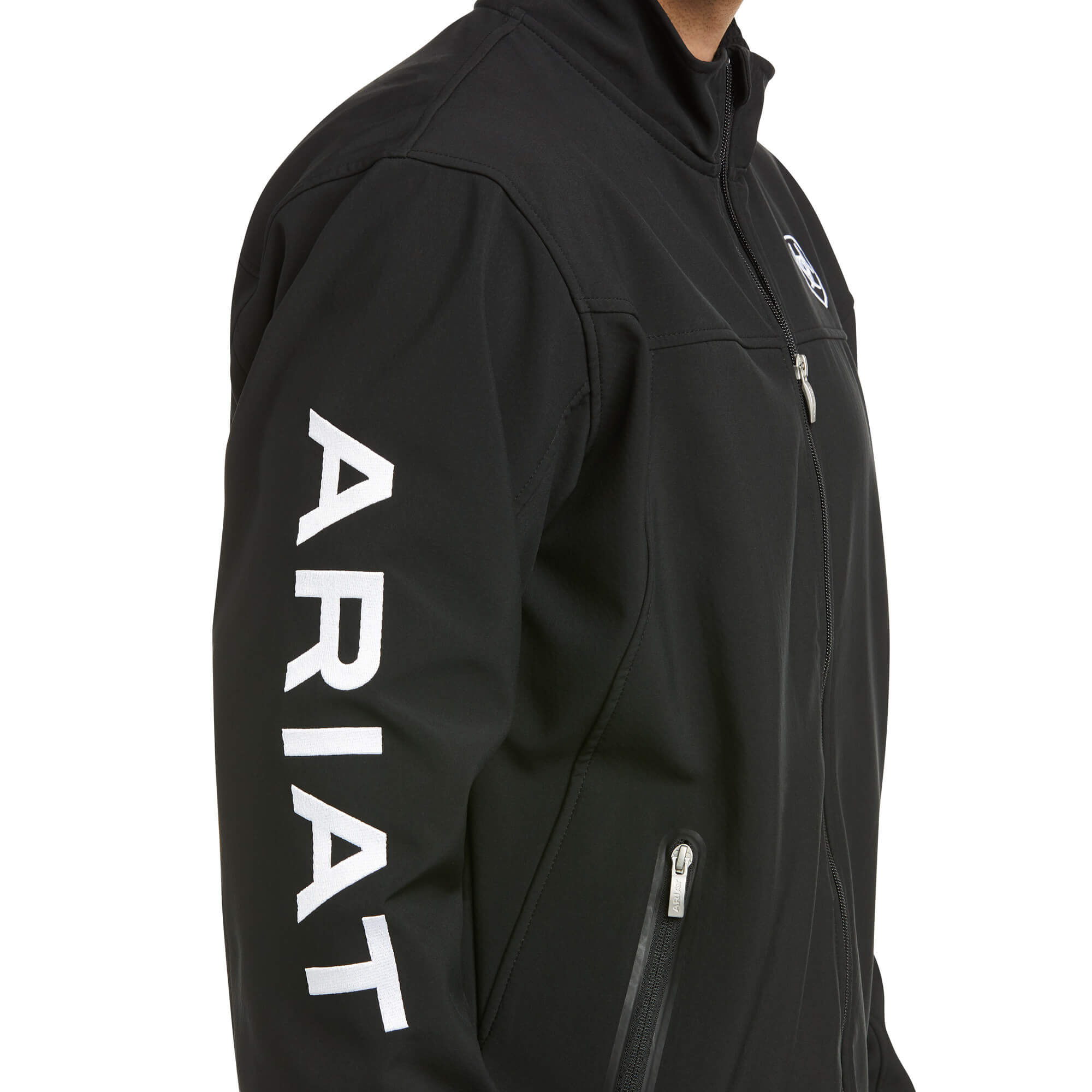 Ariat Ariat Mens New Team Softshell Jacket Black Mens Large 889359184414 