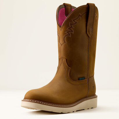Southlite Waterproof Round Toe Western Boot 3-4 Front