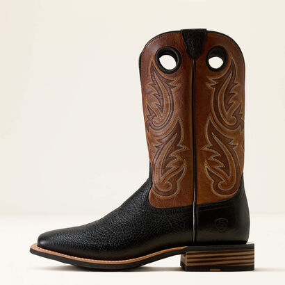 Highland Toughstock Wide Square Toe Western Boot Side
