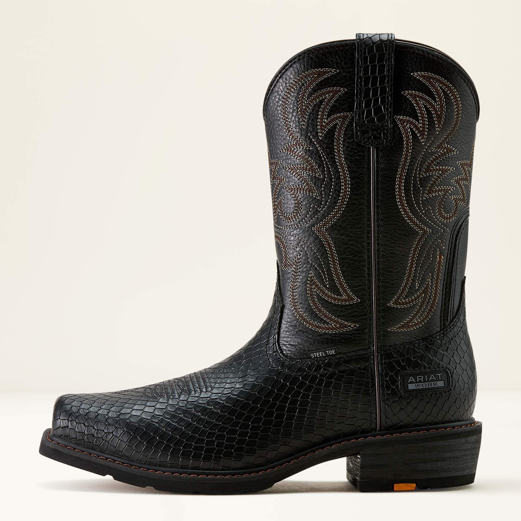 Sierra Shock Shield Wide Square Toe Steel Toe Work Boot | Ariat