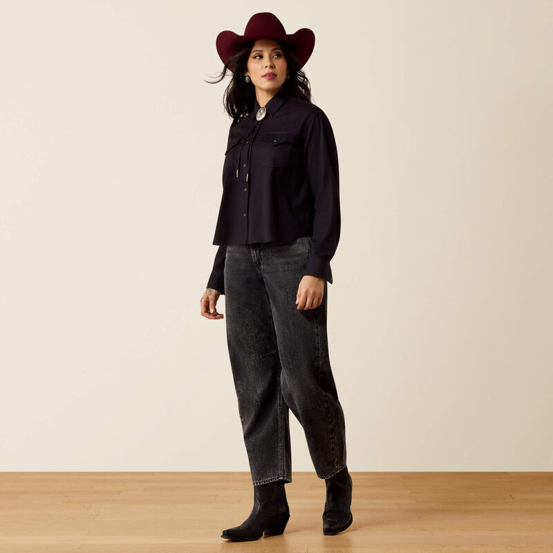 Midnight Western Snap Shirt Full