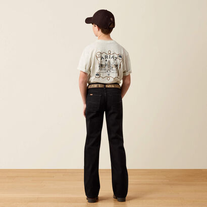B4 Relaxed Hansen Boot Cut Jeans Back