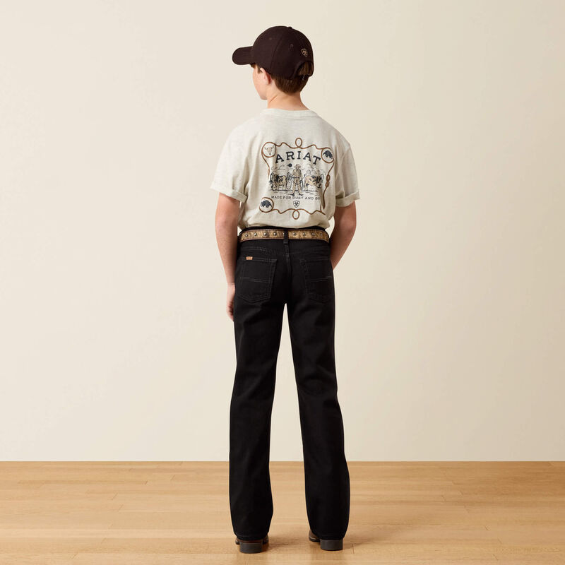 B4 Relaxed Hansen Boot Cut Jeans Back
