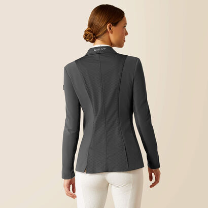 ARIAT Women's Galatea Bellatrix Show Jacket – Navy Equestrian Jacket Size 14 | Breathable & Stretch