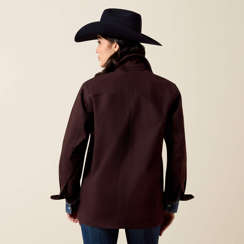 Western Canvas Chore Jacket Back