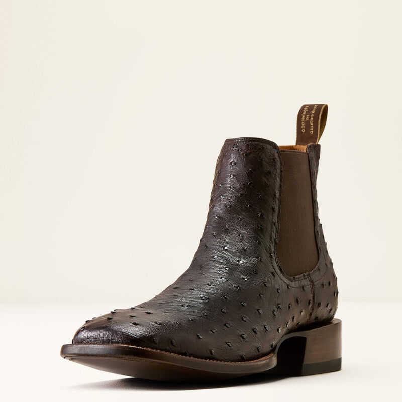 Bench Made Younger Chelsea Wide Square Toe Western Boot 3-4 Front