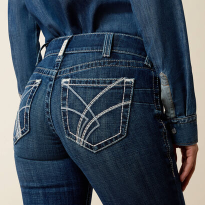 Mid Rise Olenna Boot Cut Jeans Back