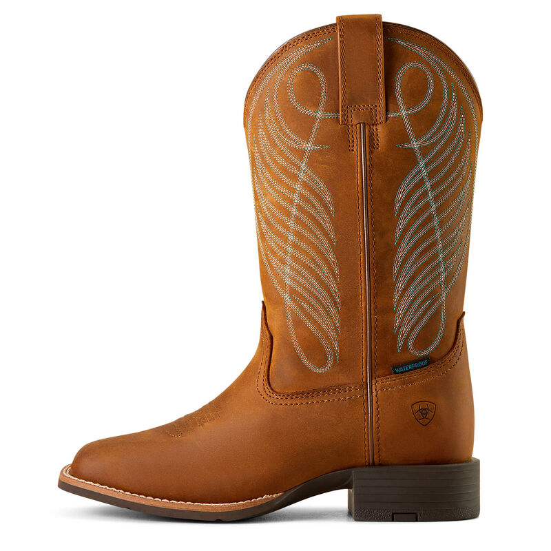 Round Up Wide Square Toe Waterproof Western Boot