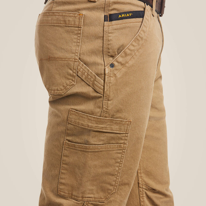 Rebar M4 Relaxed DuraStretch Washed Twill Dungaree Boot Cut Pant