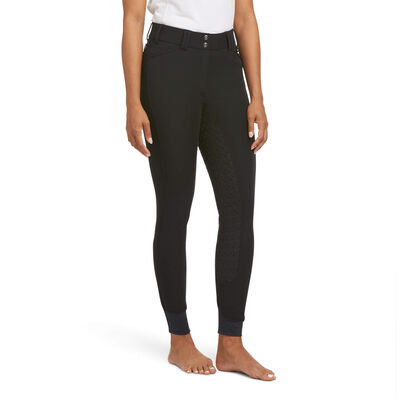 Ariat Womens Prevail Insulated Knee Grip Riding Tights - Black