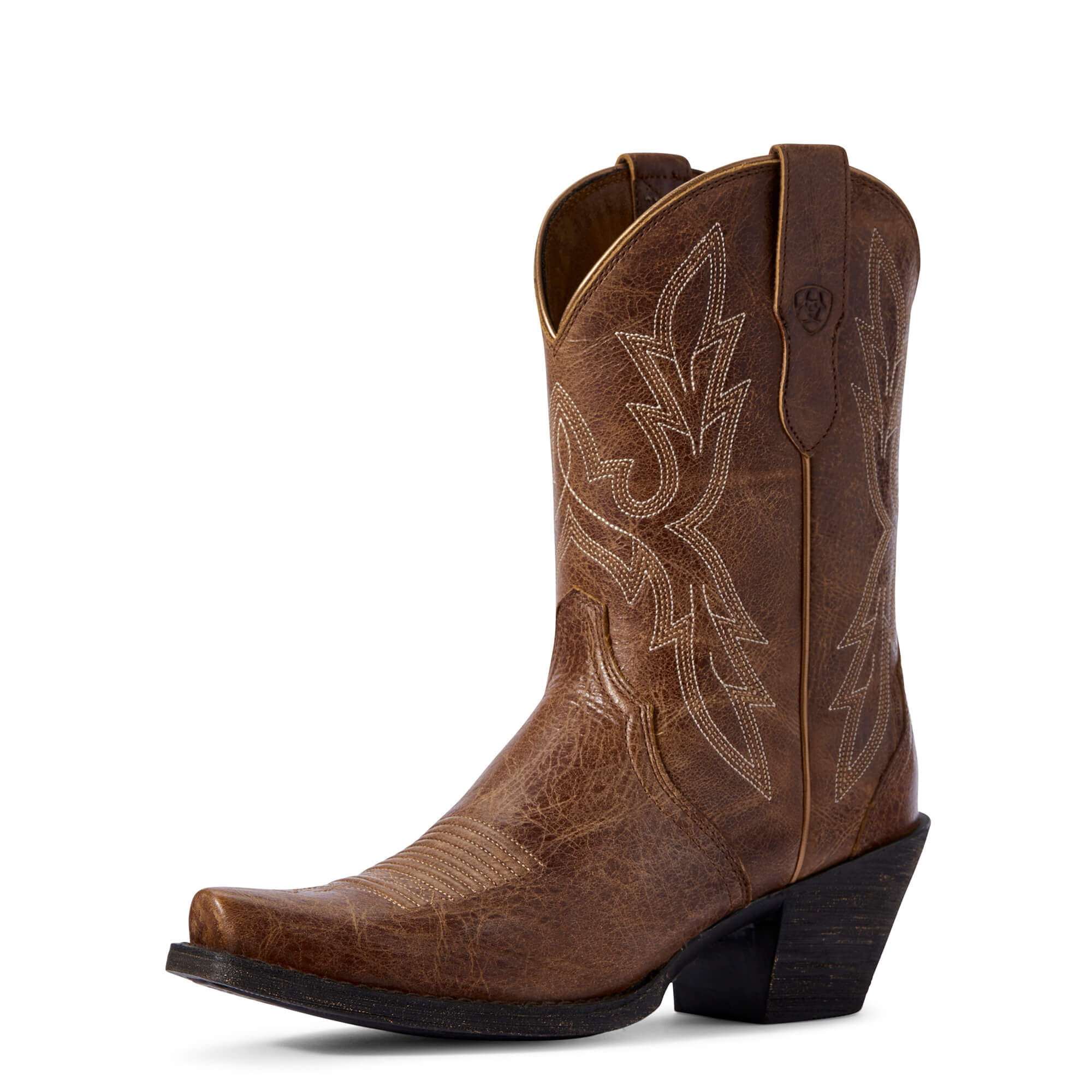 womens leather cowboy boots clearance