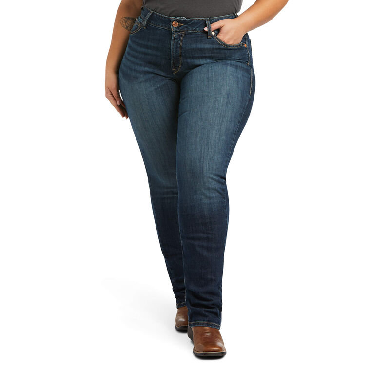 R.E.A.L. Perfect Rise Analise Stackable Straight Leg Jean