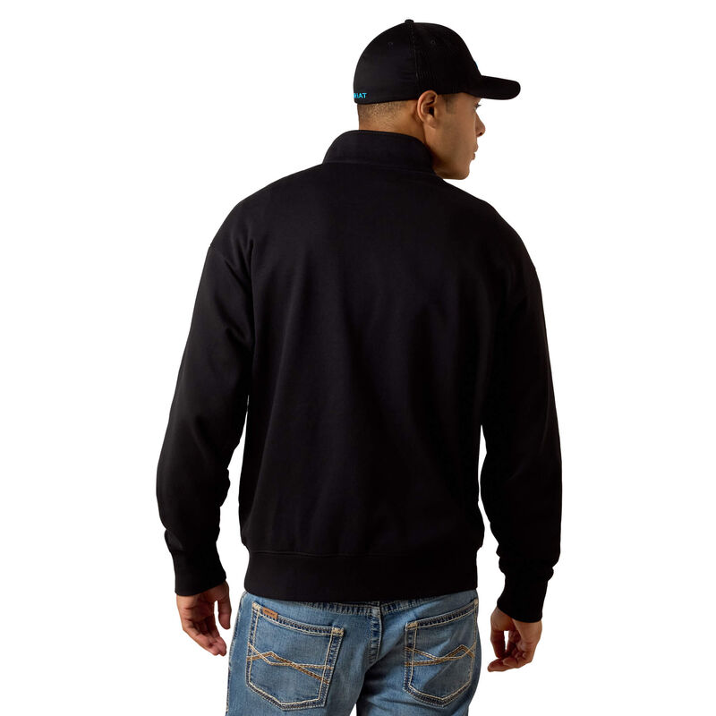 Holiday 1/4 Zip Sweatshirt Back