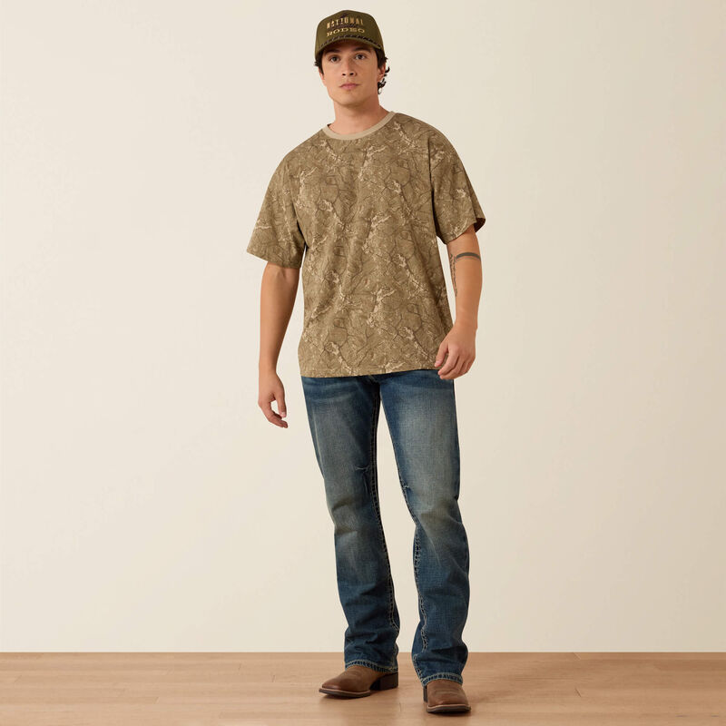 All Over Print Camo ToughStock Boxy T-Shirt Full
