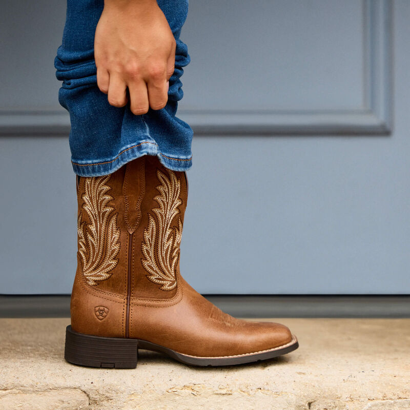 Round Up Filly Wide Square Toe Western Boot Lifestyle