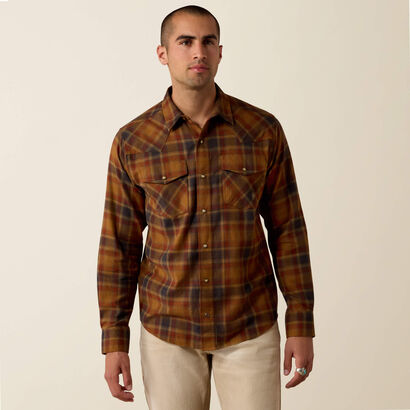 Retro Hynes Fitted Snap Shirt Front