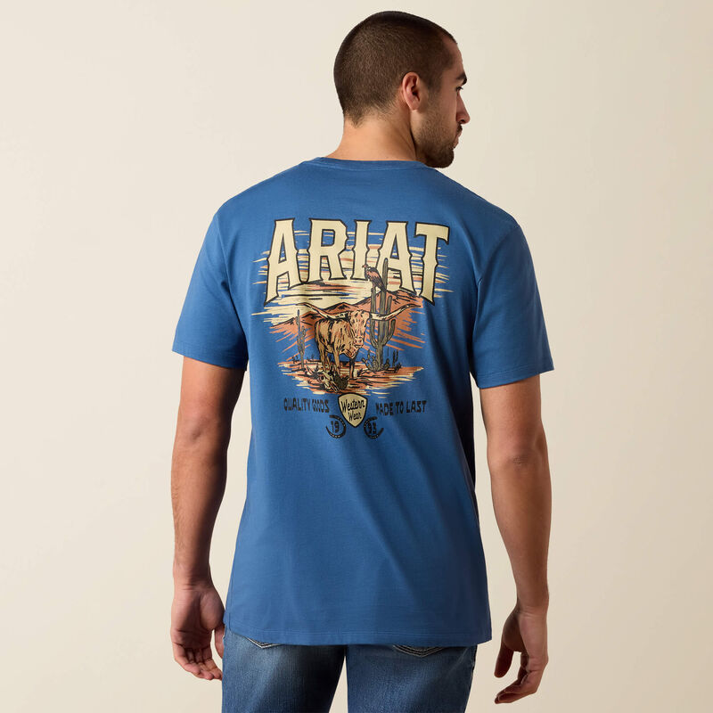 Ariat Lone Longhorn T-Shirt Front
