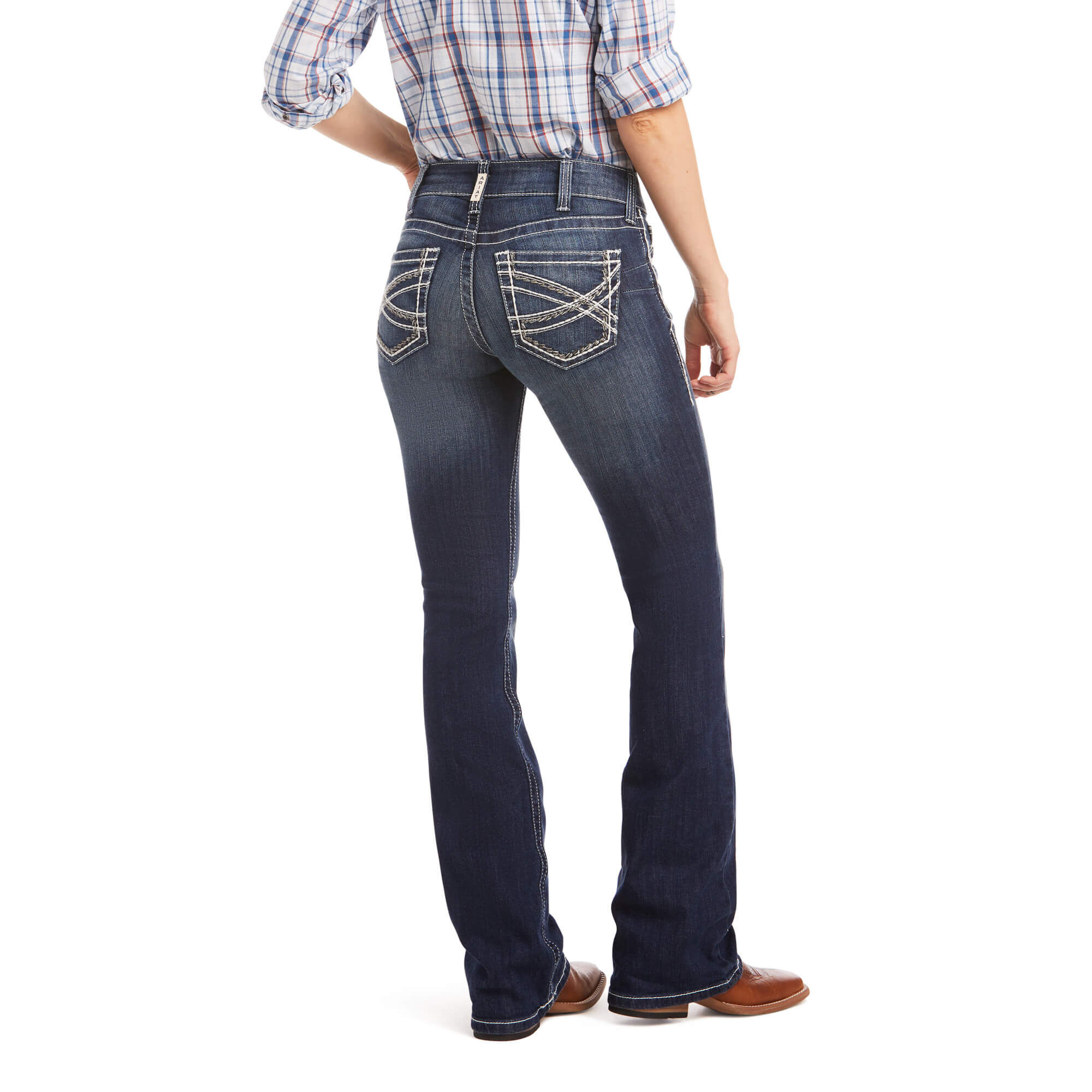 R.E.A.L. Mid Rise Stretch Entwined Boot Cut Jean | Ariat