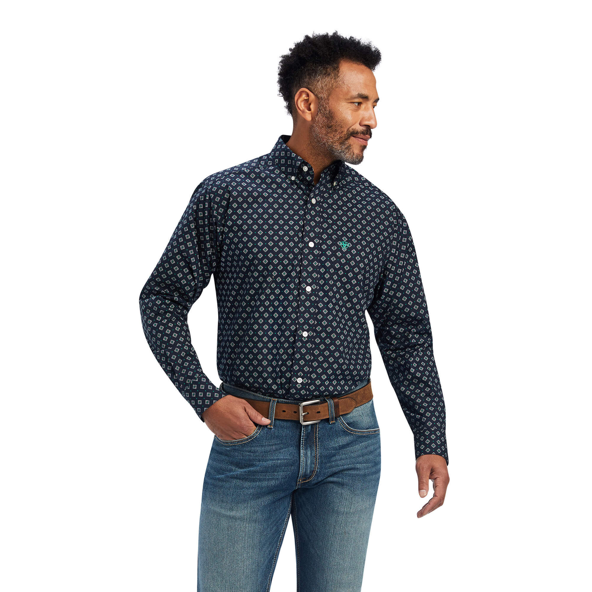 Ariat Herren Hemd Broderick Classic Fit – Robustes Freizeithemd Mit Druckknopfleiste