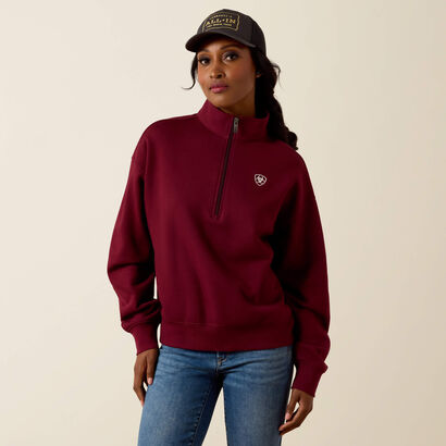 Holiday 1/2 Zip Sweatshirt Front