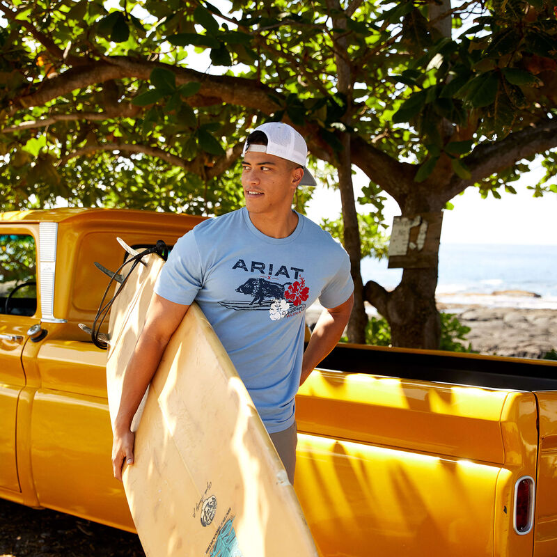SurfBoarding Western Aloha T-Shirt