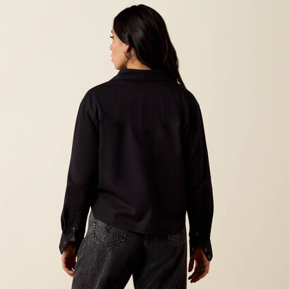 Midnight Western Snap Shirt Back