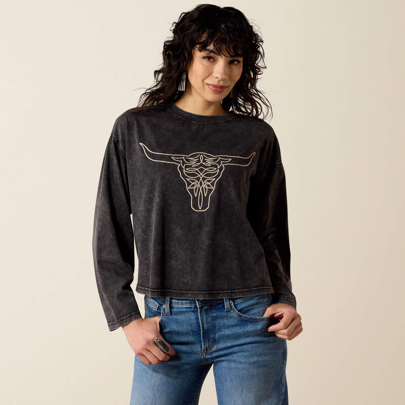 Steer Story Long Sleeve T-Shirt Front