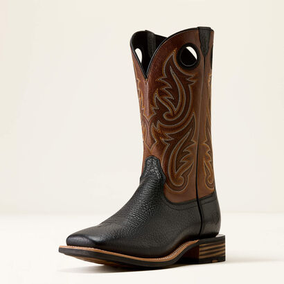 Highland Toughstock Wide Square Toe Western Boot 3-4 Front