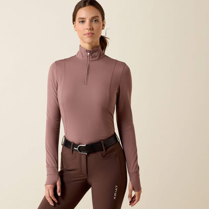 Gridwork 2.0 1/4 Zip Baselayer Front