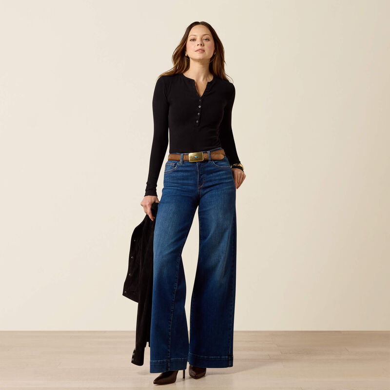 High Rise Revel Vilma Ultrastretch Wide Leg Jeans Full