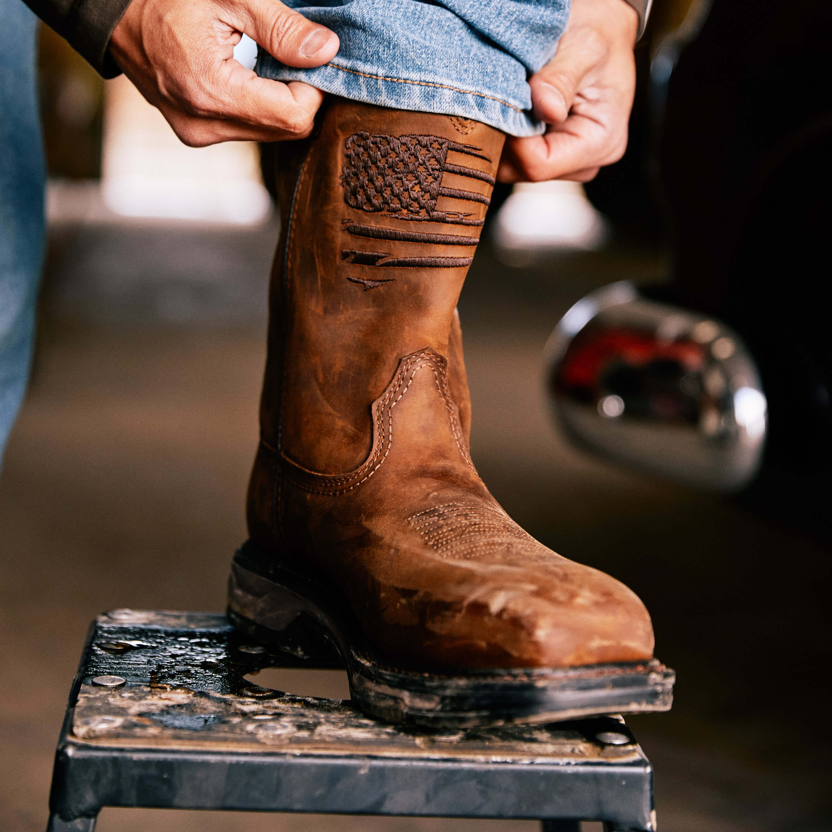 Men's Leather Work Boots “WorkHog XT Patriot H20” By Ariat 10036002 AB ...