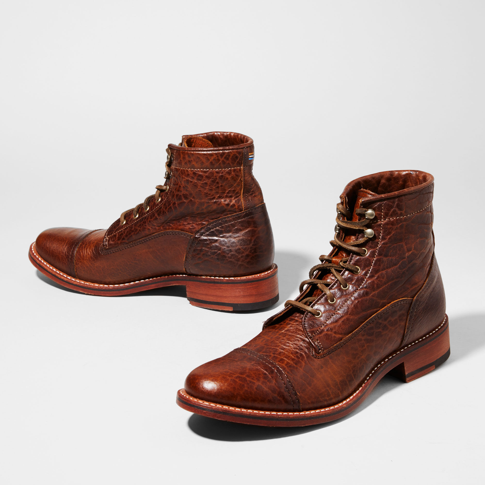 bison leather work boots
