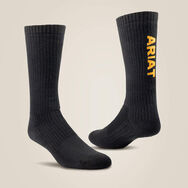 Premium Ringspun Cotton Mid Crew Work Sock 3 Pair