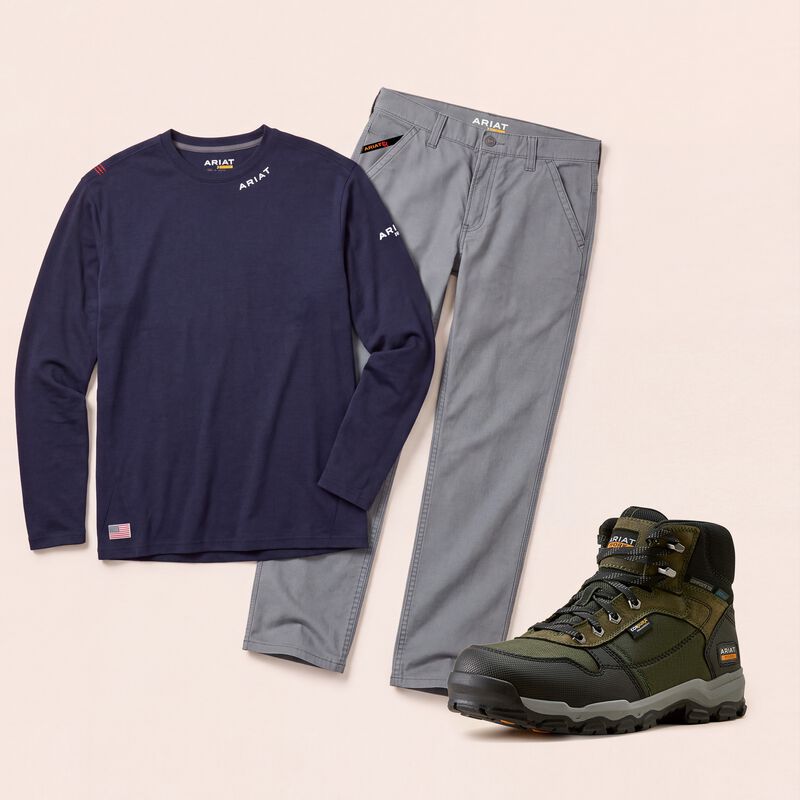 Men's Electrician Work Boot & Clothing Kit